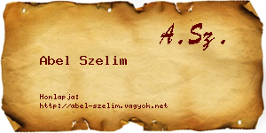 Abel Szelim névjegykártya